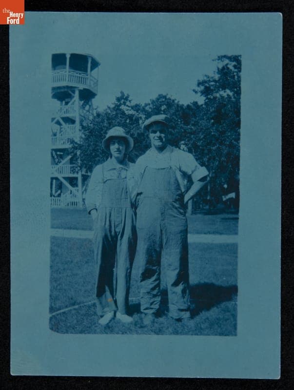 Myra Kendall Roberts and Roy L. Roberts who Repaired Farris Windmill on Cape Cod, Massachusetts