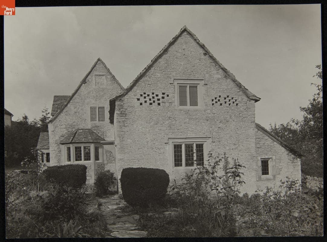 Cotswold Cottage at its Original Site, Chedworth, Gloucestershire, England, 1929-1930