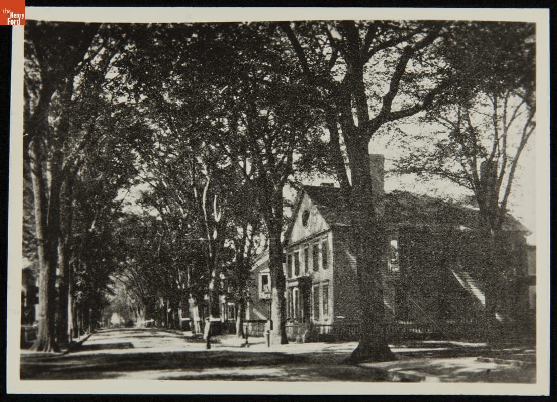 Noah Webster Home at Its Original Site, New Haven, Connecticut, circa 1880