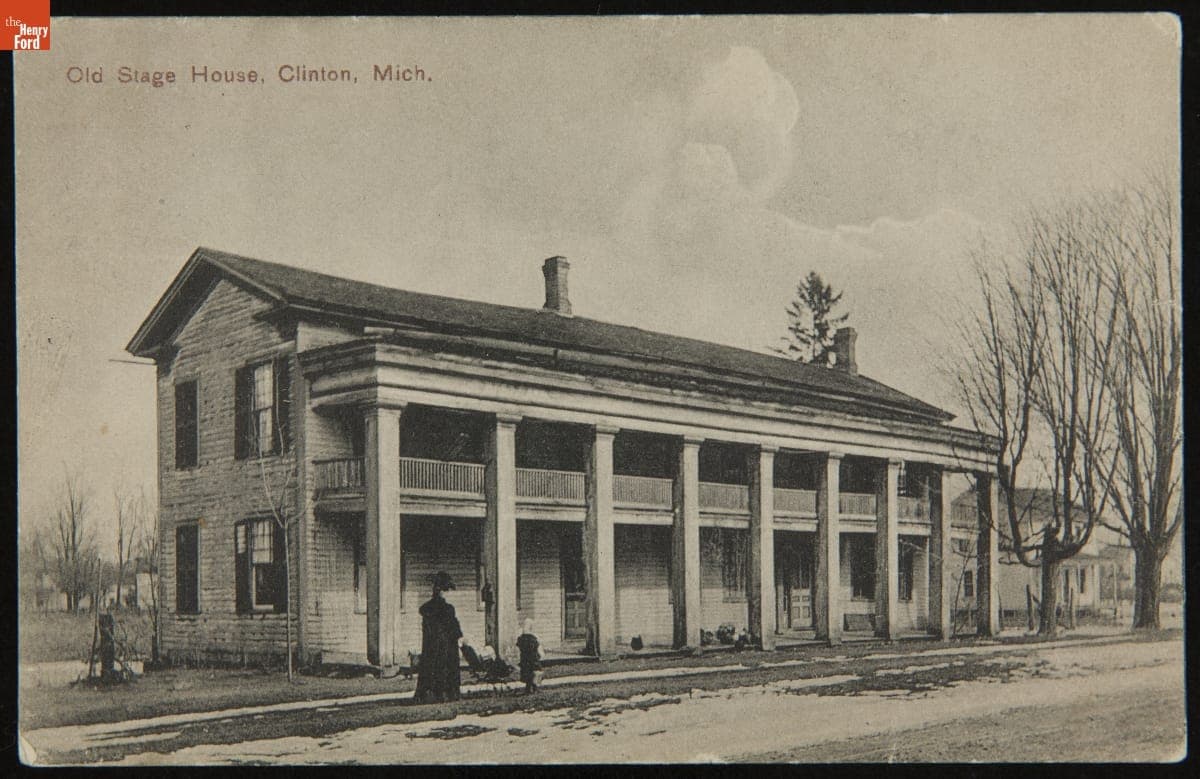 Old Stage House, Clinton, Mich., November 7, 1909