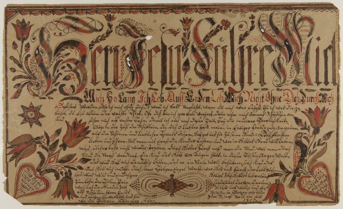 Fraktur, 1807
