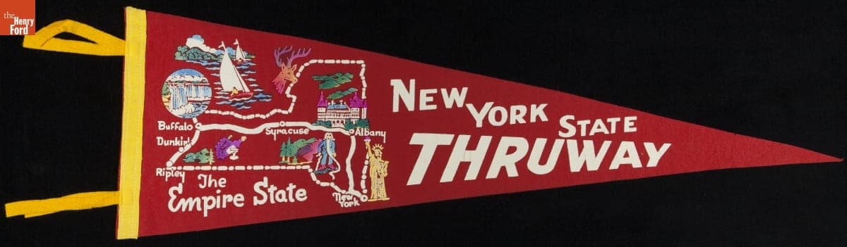 Pennant, "New York State Thruway," circa 1960