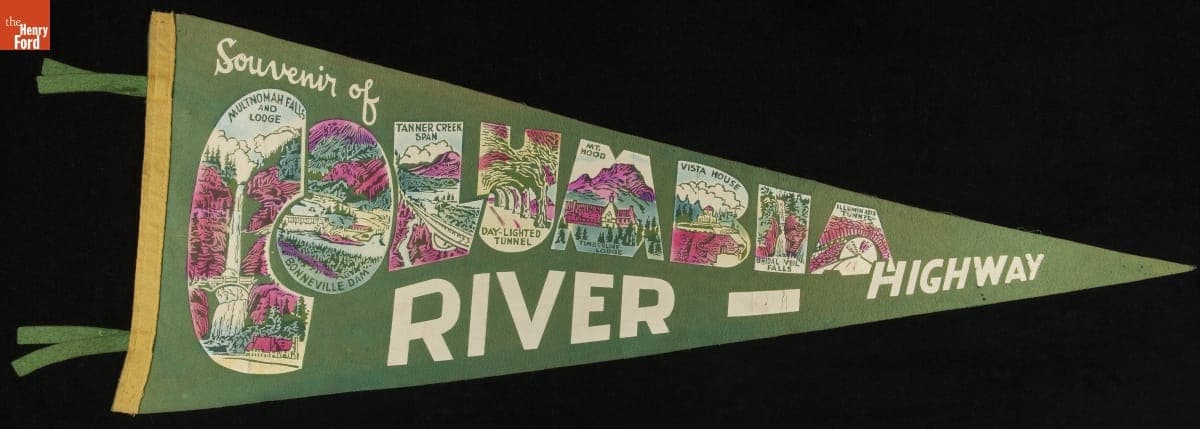 Pennant, "Souvenir of Columbia River-Highway," 1940-1965