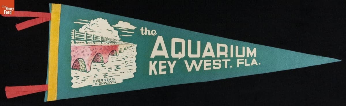 Pennant, "The Aquarium, Key West, Fla.," 1940-1965