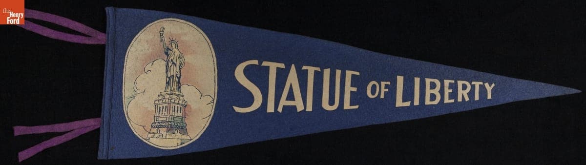 Pennant, "Statue of Liberty," 1940-1965