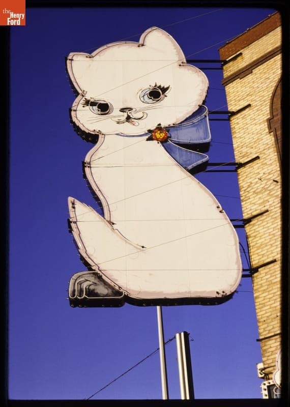 Pussy Cat Lounge Sign, Fargo, North Dakota, 1980