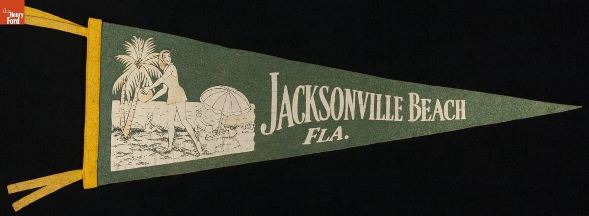 Pennant, "Jacksonville Beach, Fla.," 1940-1965