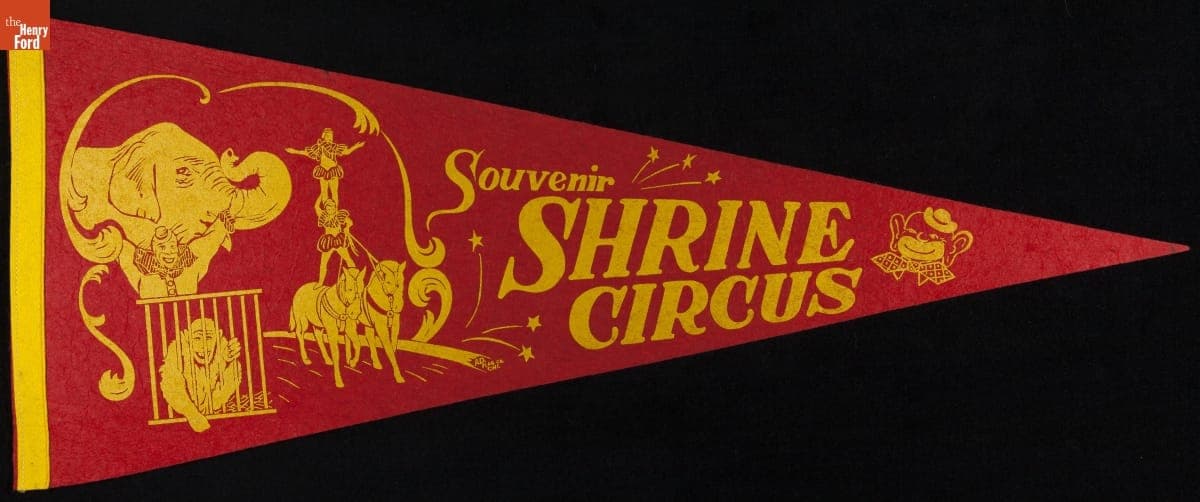 Pennant, "Shrine Circus," 1940-1965