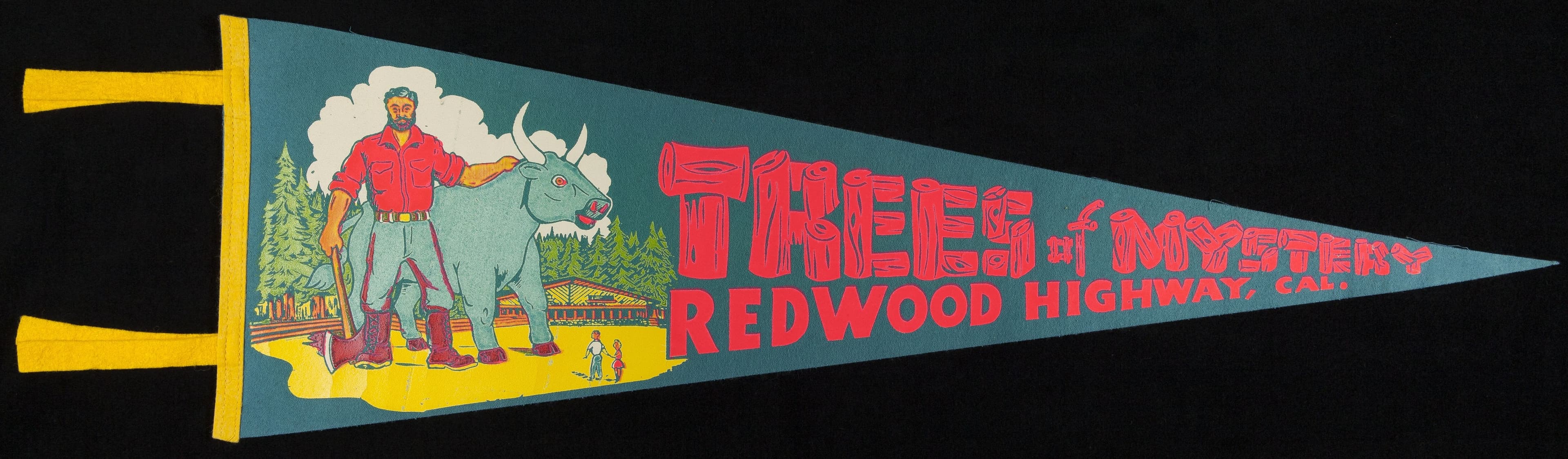 Pennant, "Trees of Mystery, Redwood Highway, Cal.," 1946-1965