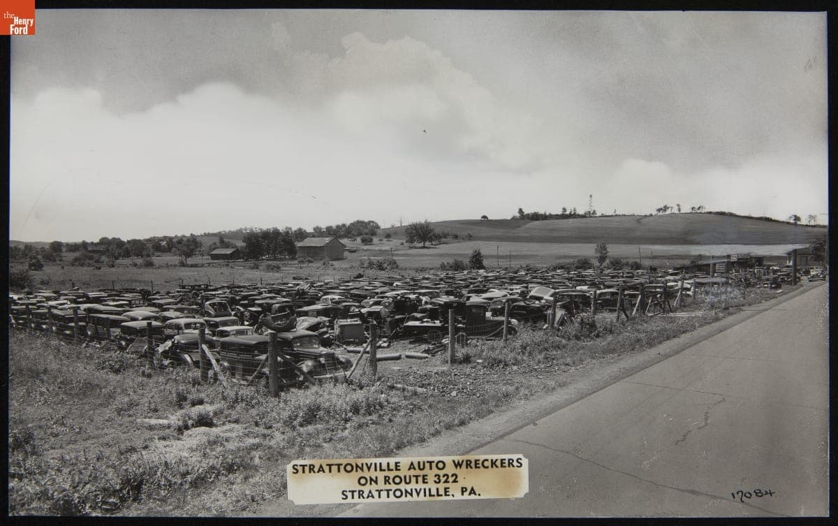 Strattonville Auto Wreckers, Strattanville, Pennsylvania, 1936-1950
