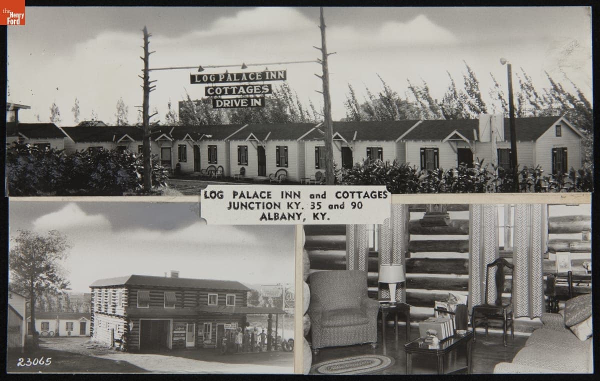 Log Palace Inn and Cottages, Albany, Kentucky, 1938-1952