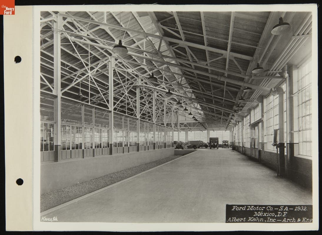 Ford Motor Company Mexico City Plant, Interior, 1932
