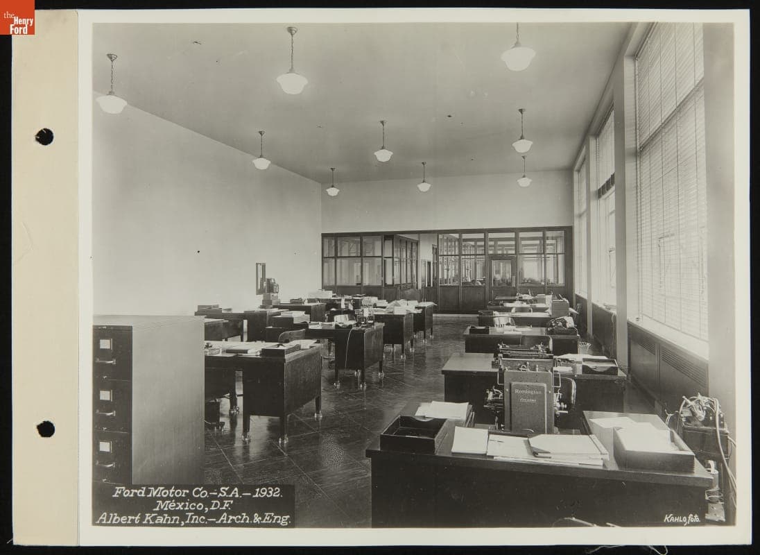 Ford Motor Company Mexico City Plant, Interior, 1932