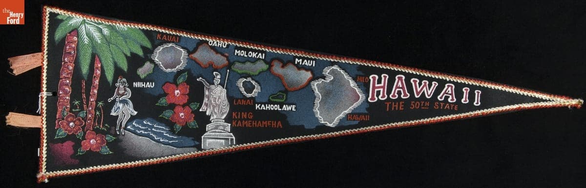 Pennant, "Hawaii, The 50th State," 1958-1968