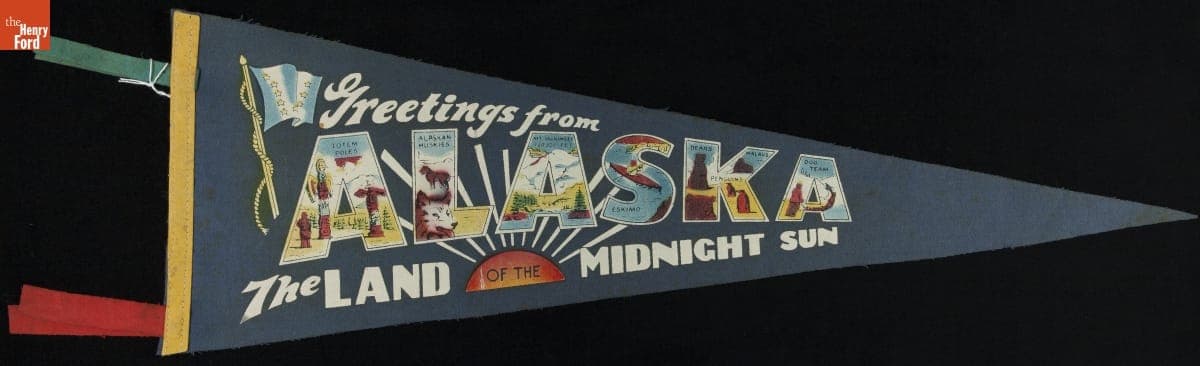 Pennant, "Greetings from Alaska, The Land of the Midnight Sun," 1950-1959