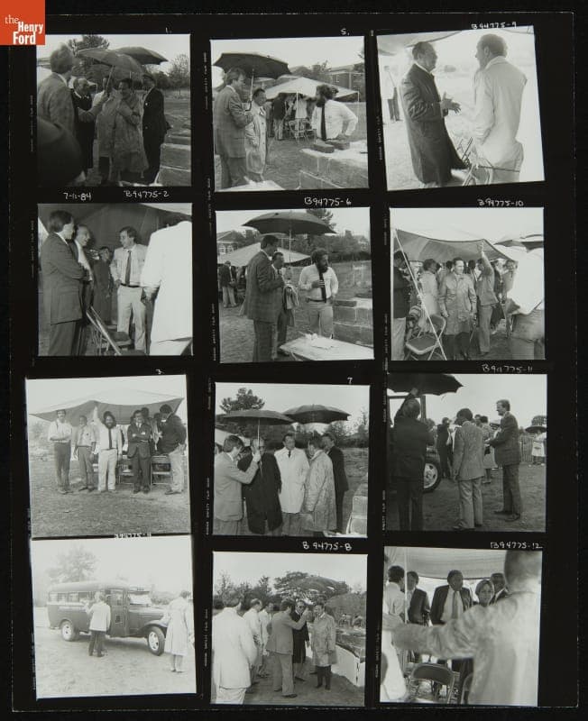 Firestone Farm Cornerstone Ceremony, Greenfield Village, July 11, 1984