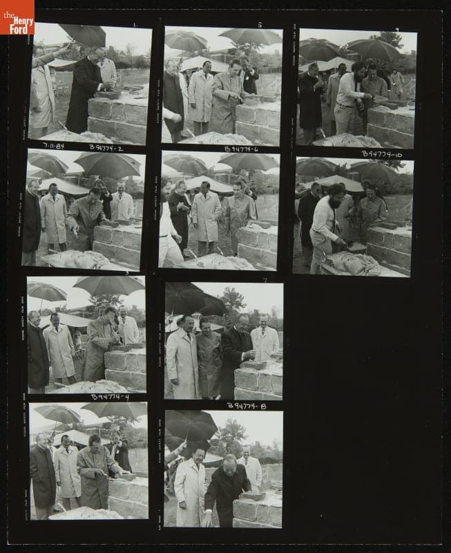 Firestone Farm Cornerstone Ceremony, Greenfield Village, July 11, 1984
