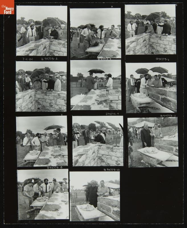 Firestone Farm Cornerstone Ceremony, Greenfield Village, July 11, 1984