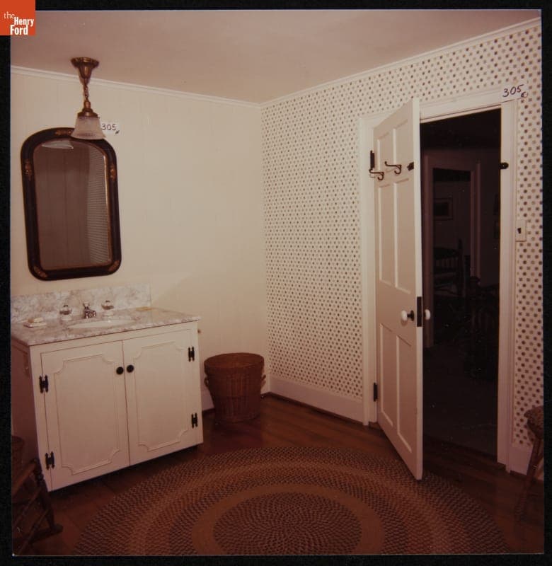 Second Floor Bathroom in Firestone Farm at its Original Site, Columbiana County, Ohio, February 7, 1983