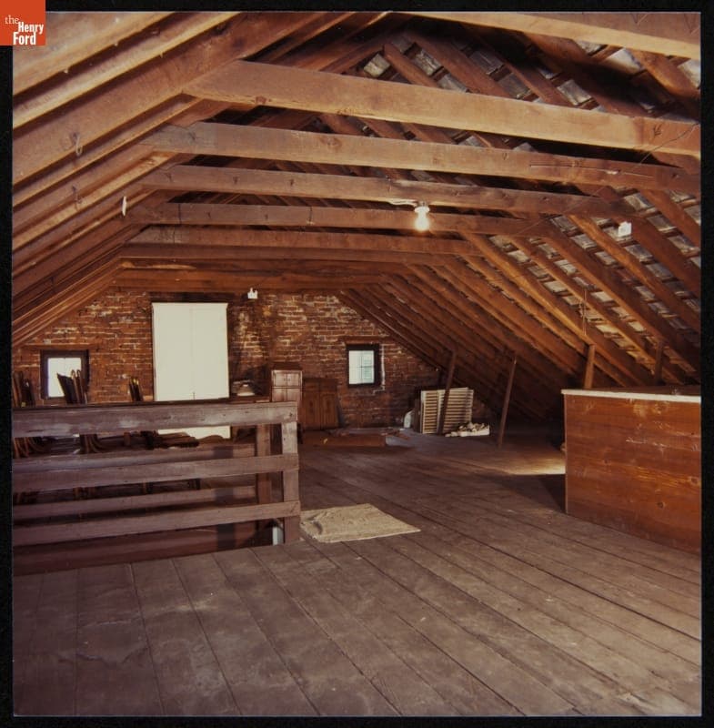 Firestone Farm Attic at its Original Site, Columbiana County, Ohio, February 7, 1983
