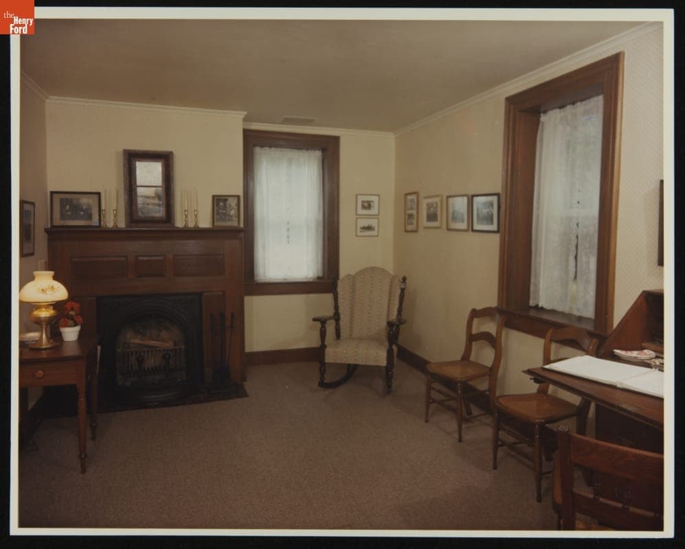 Sitting Room in Firestone Farm at its Original Site, Columbiana County, Ohio 1965