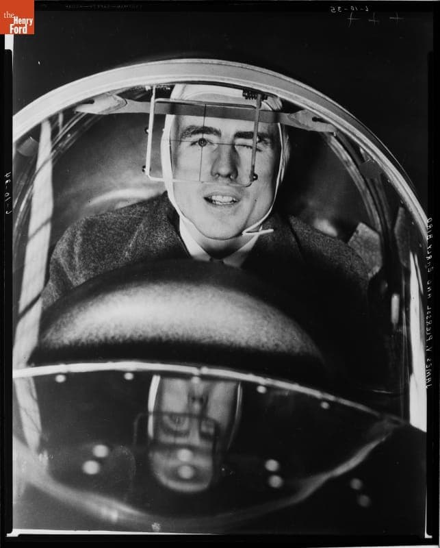 Detroit News--Airplane--Lockheed Orion--James V. Piersol, William A. Kuenzel and Early Bird--Item1