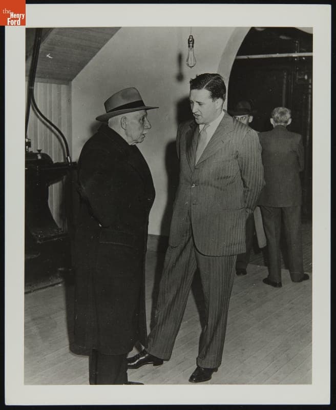 Henry Ford II at the Edison Illuminating Company Building Dedication in Greenfield Village, November 8, 1944