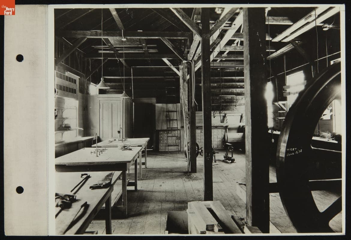 Interior View of Thomas Edison's Fort Myers Laboratory, Fort Myers, Florida, June 1928