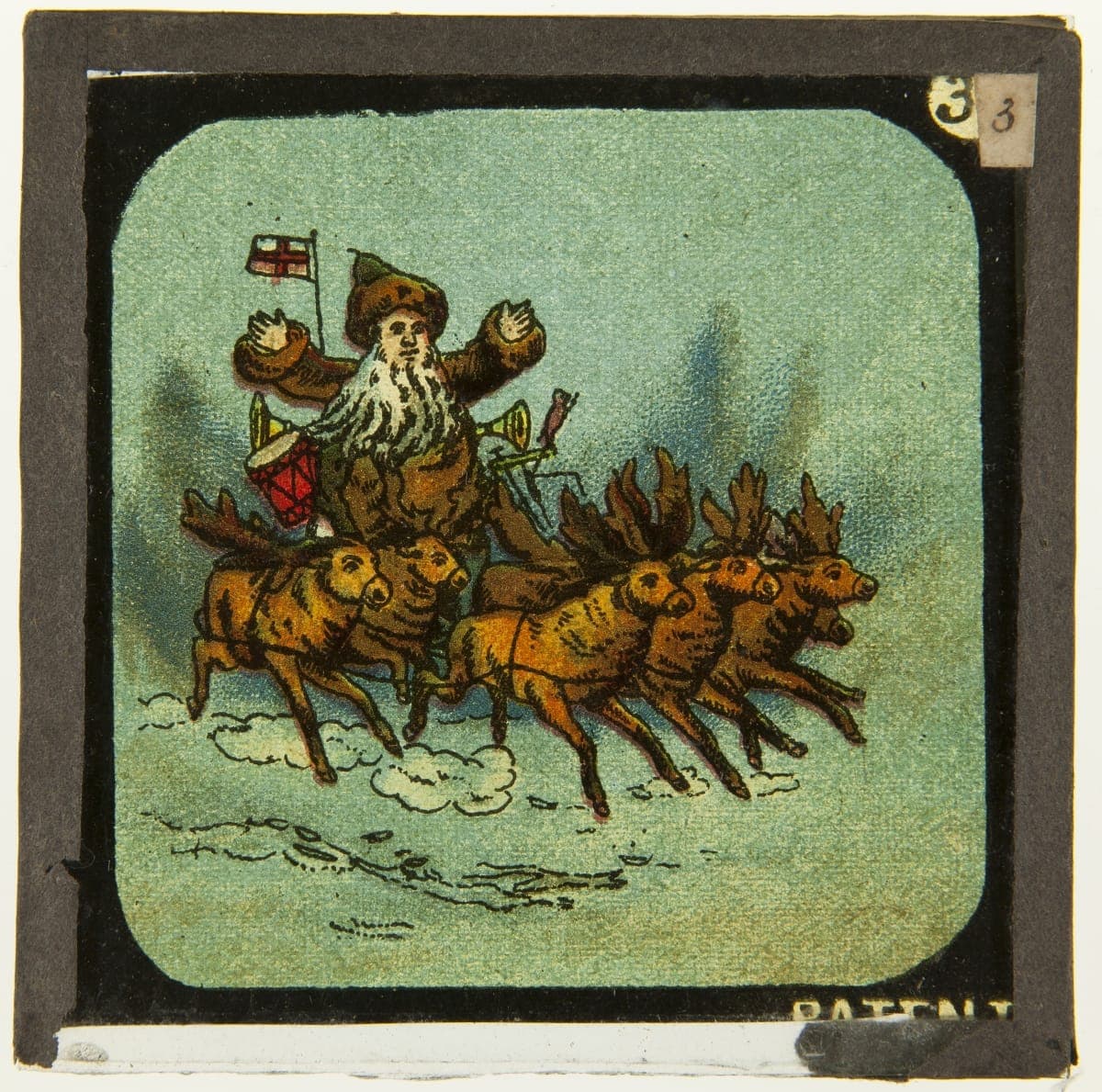 Lantern Slide, Santa Claus, 1880-1897