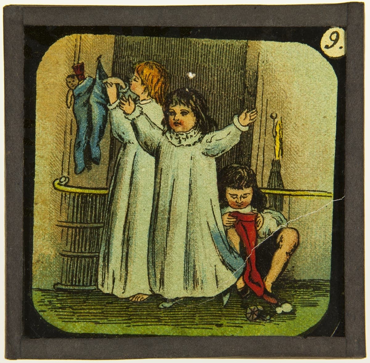 Lantern Slide, Santa Claus, 1880-1897