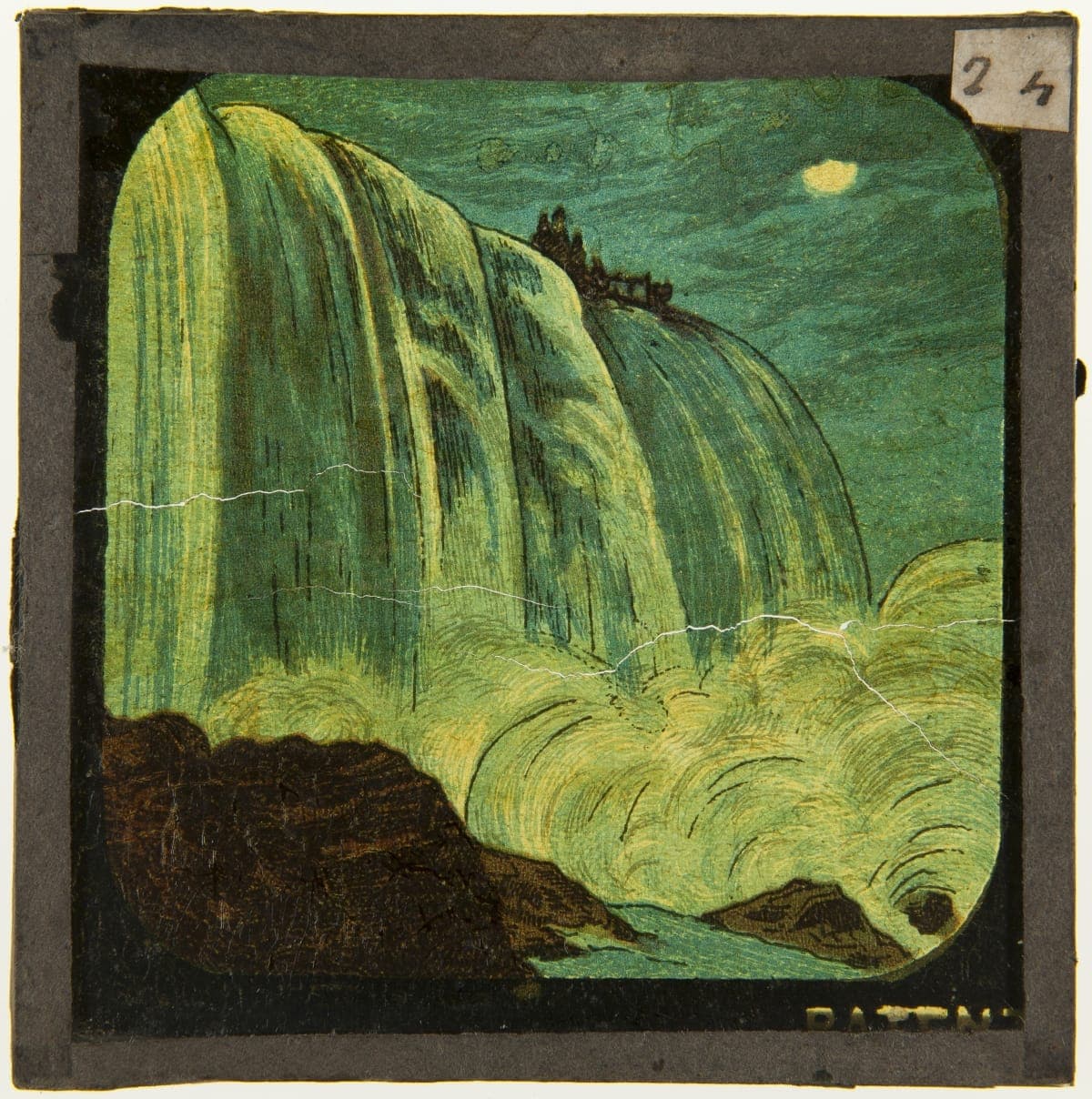 Lantern Slide, Winter Scene