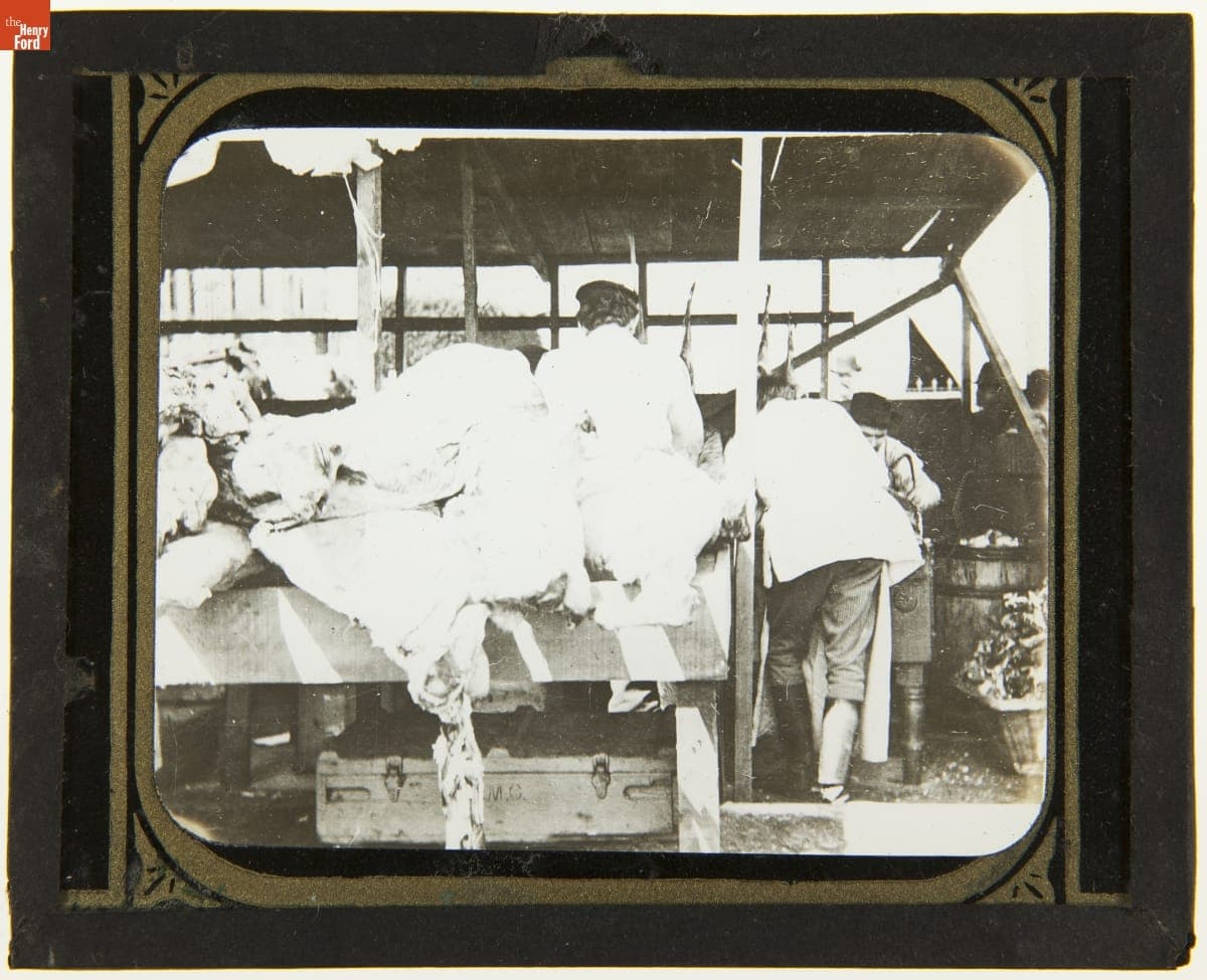 Butcher Shop, San Francisco, California, circa 1905