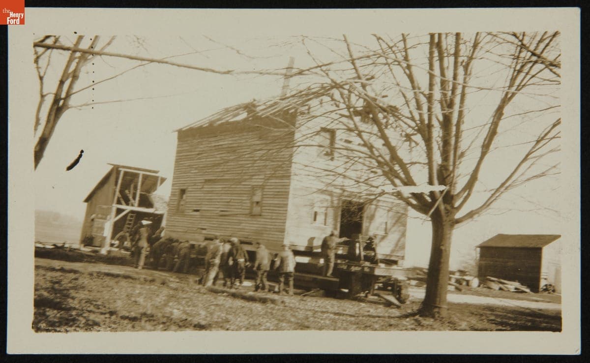 Preparing to Move Loranger Gristmill from Its Original Site to Greenfield Village, 1928