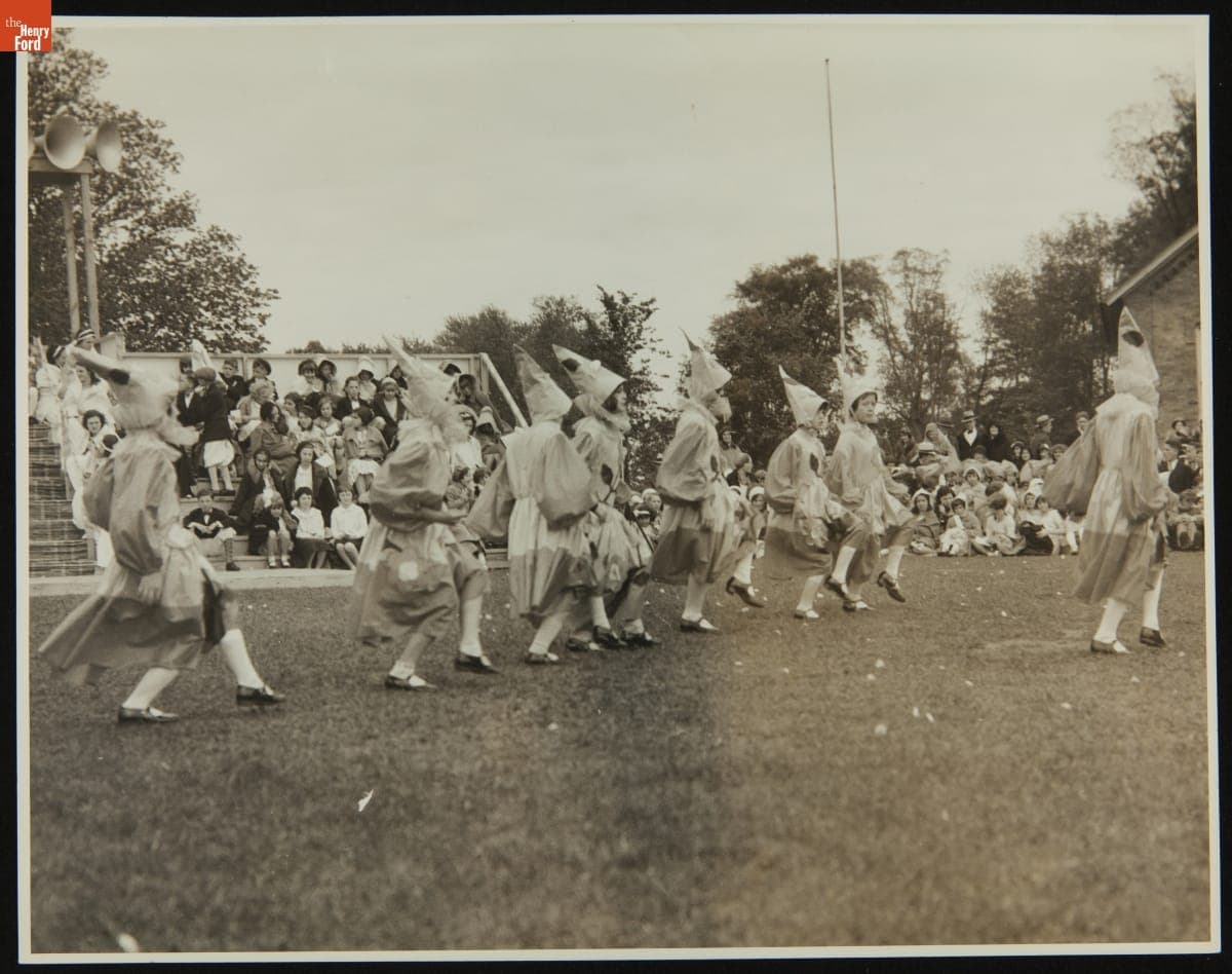Scotch Settlement School Dedication in Greenfield Village, September 16, 1929
