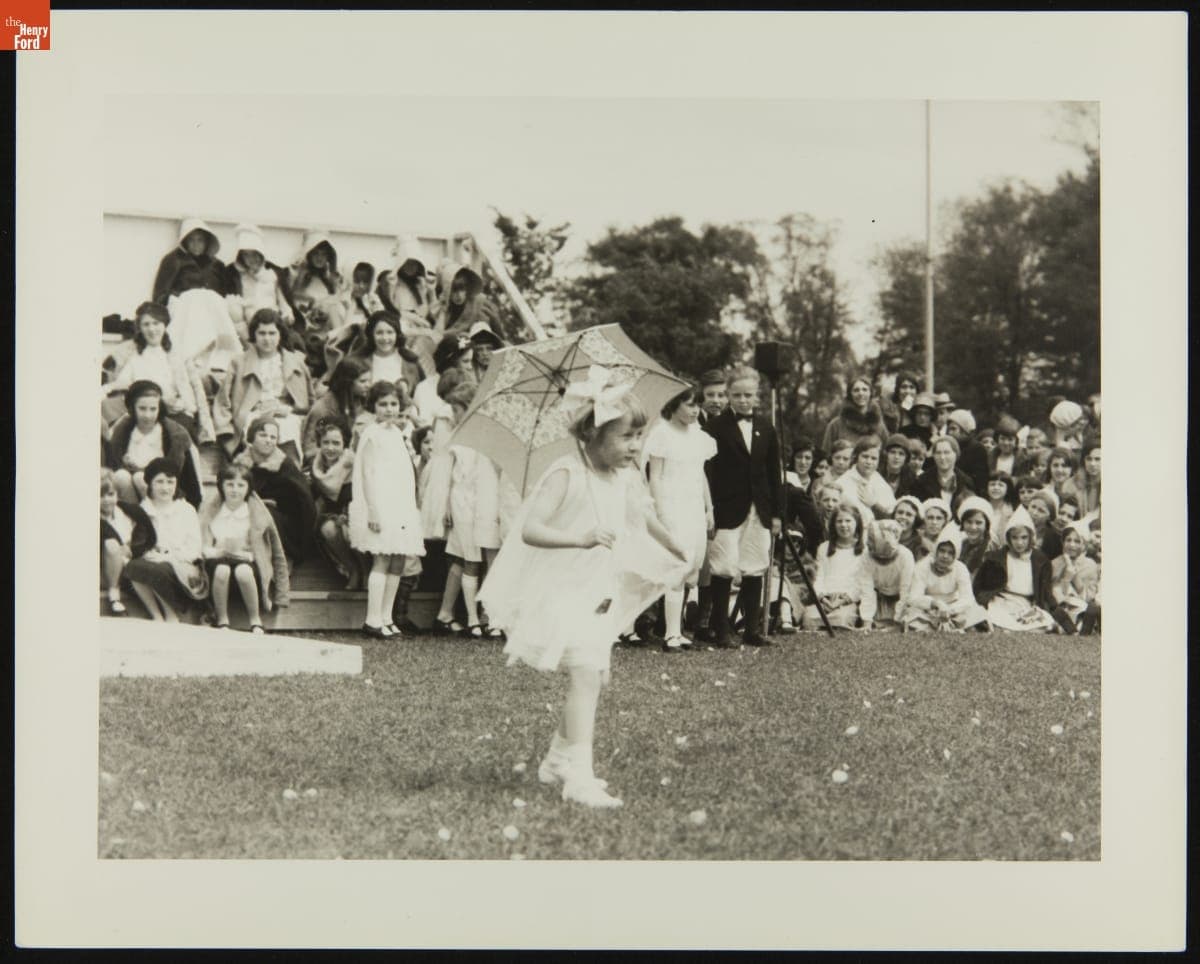 Scotch Settlement School Dedication in Greenfield Village, September 16, 1929