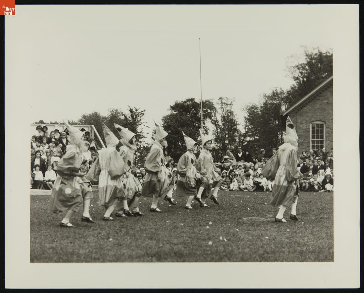 Scotch Settlement School Dedication in Greenfield Village, September 16, 1929