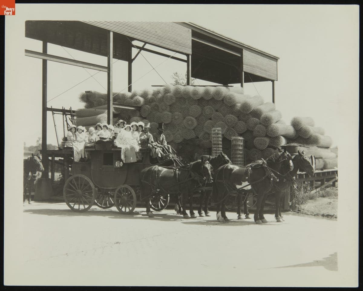 Scotch Settlement School Dedication in Greenfield Village, September 16, 1929