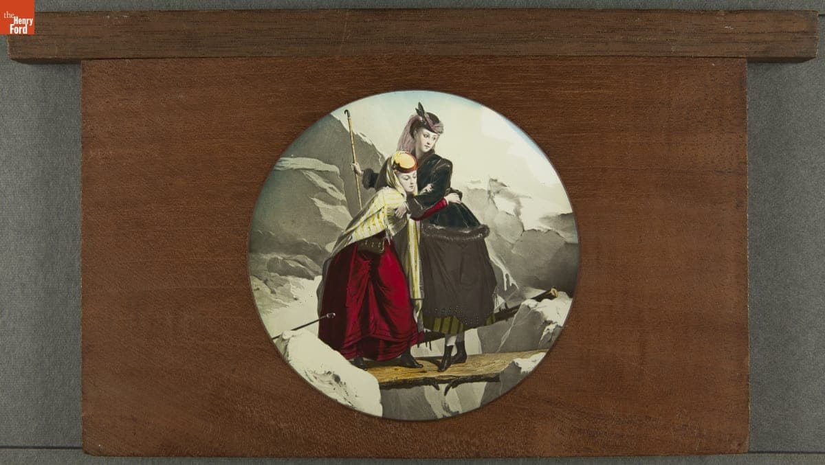 Lantern Slide, "The Glacier," circa 1885
