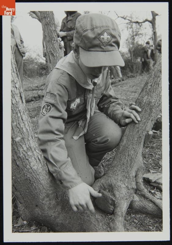 Boy Scout at the Original Site of the Susquehanna Plantation, 1976