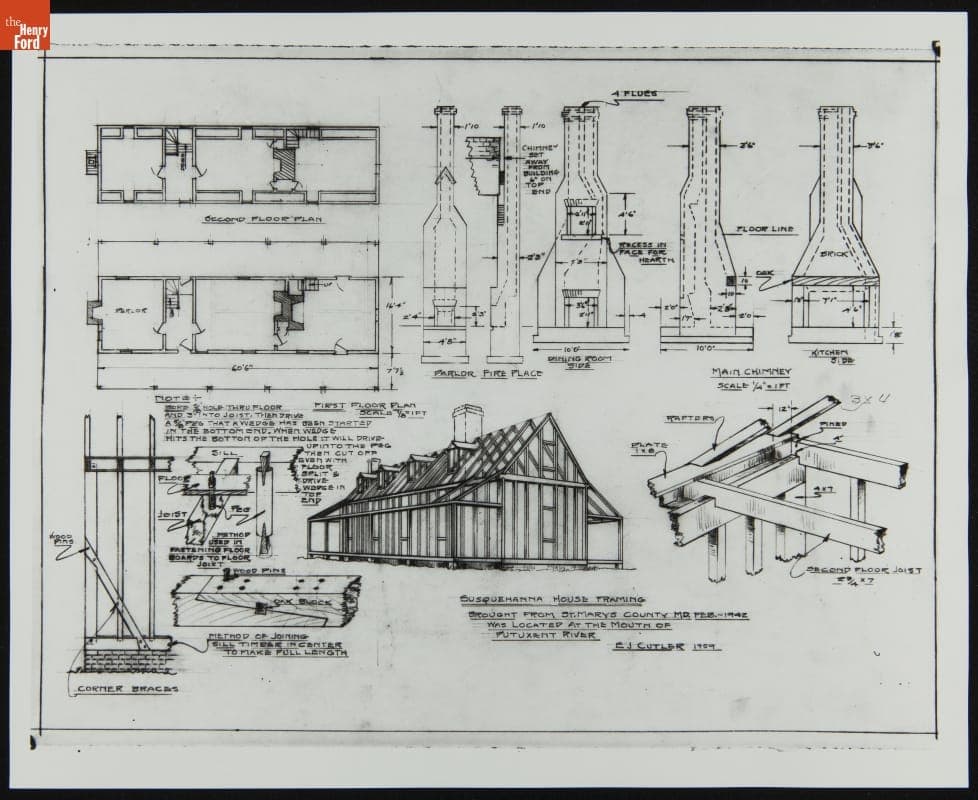Susquehanna House Framing, 1960