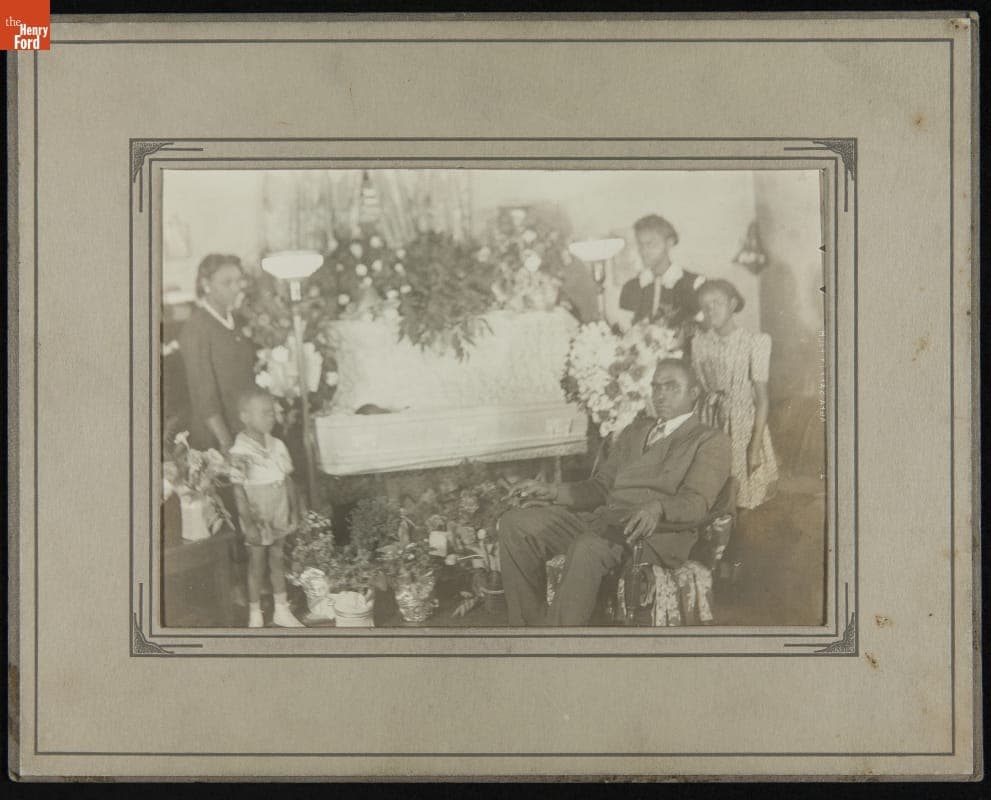 African American Family at Funeral, circa 1925
