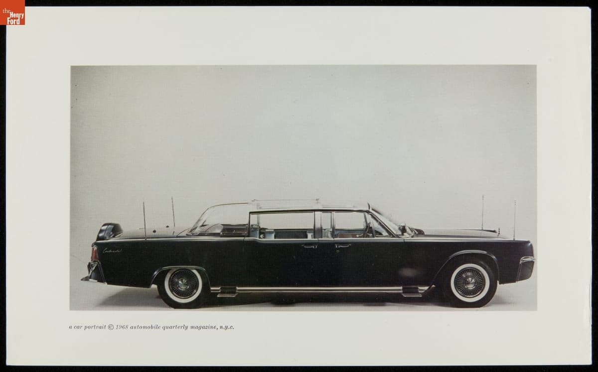 1961 Lincoln Continental Presidential Limousine, Print from 1968 Automobile Quarterly
