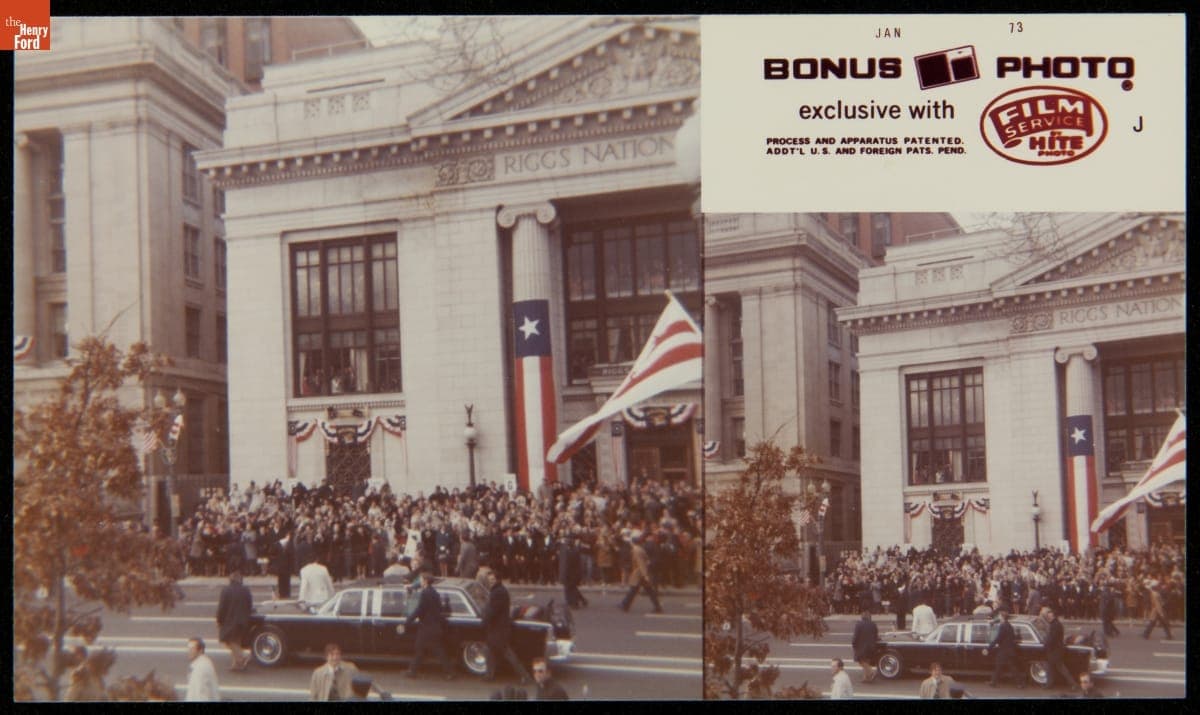 1961 Lincoln Continental Presidential Limousine during Richard Nixon's Inaugural Parade, 1973