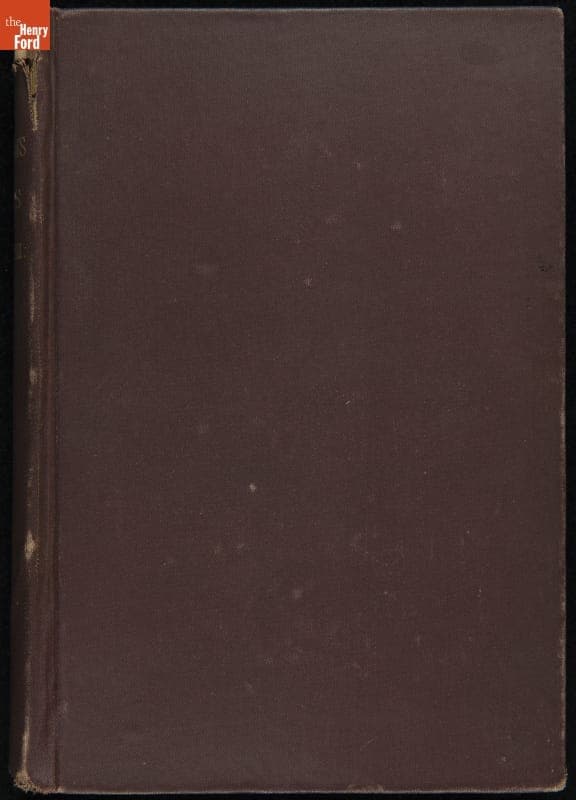 Book Used by the Wright Family, "Plutarch's Lives of Illustrious Men," Volume III, 1880