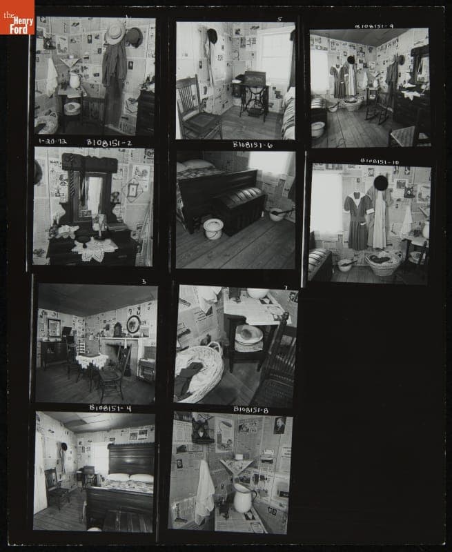 Interior of Mattox Family Home in Greenfield Village, January 1992