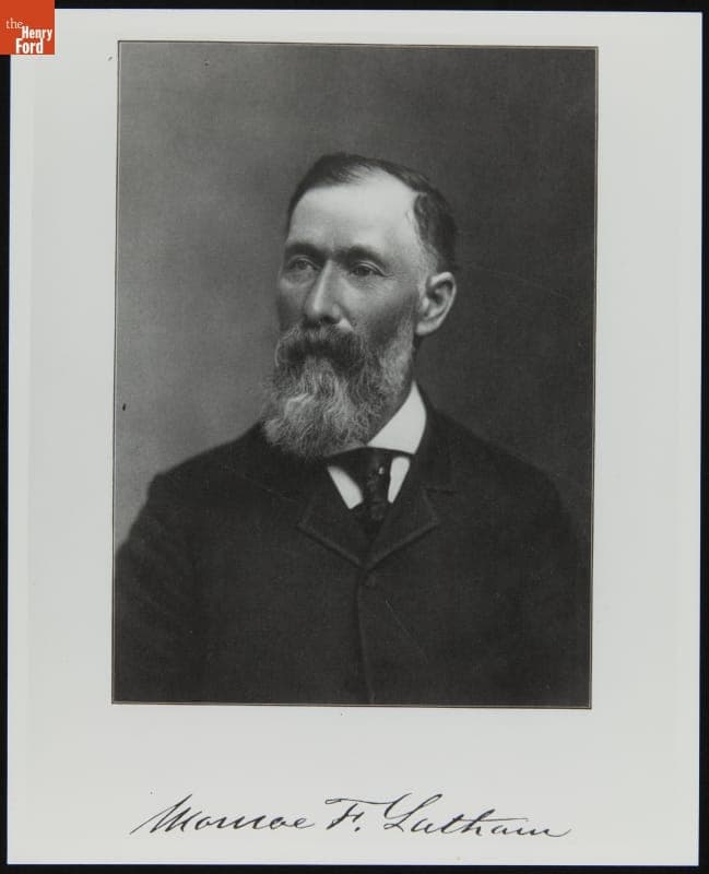 Portrait of Monroe F. Latham, circa 1895