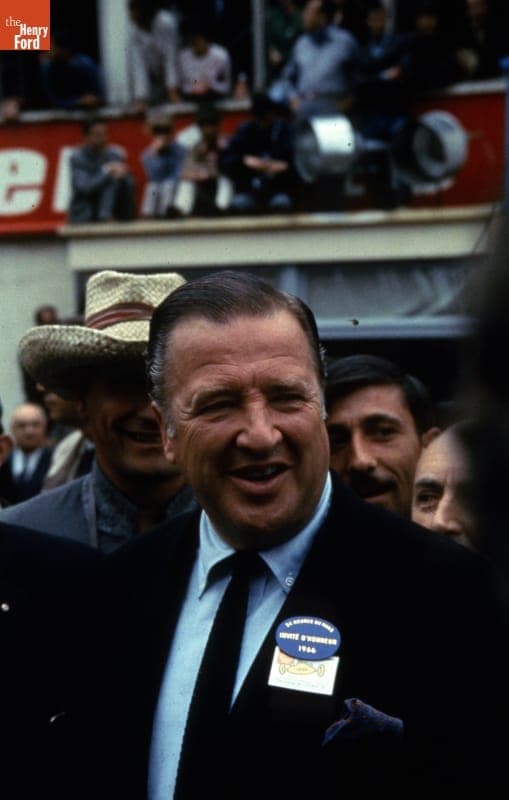 Henry Ford II at the 24 Heures du Mans (24 Hours of Le Mans) Race, June 1966