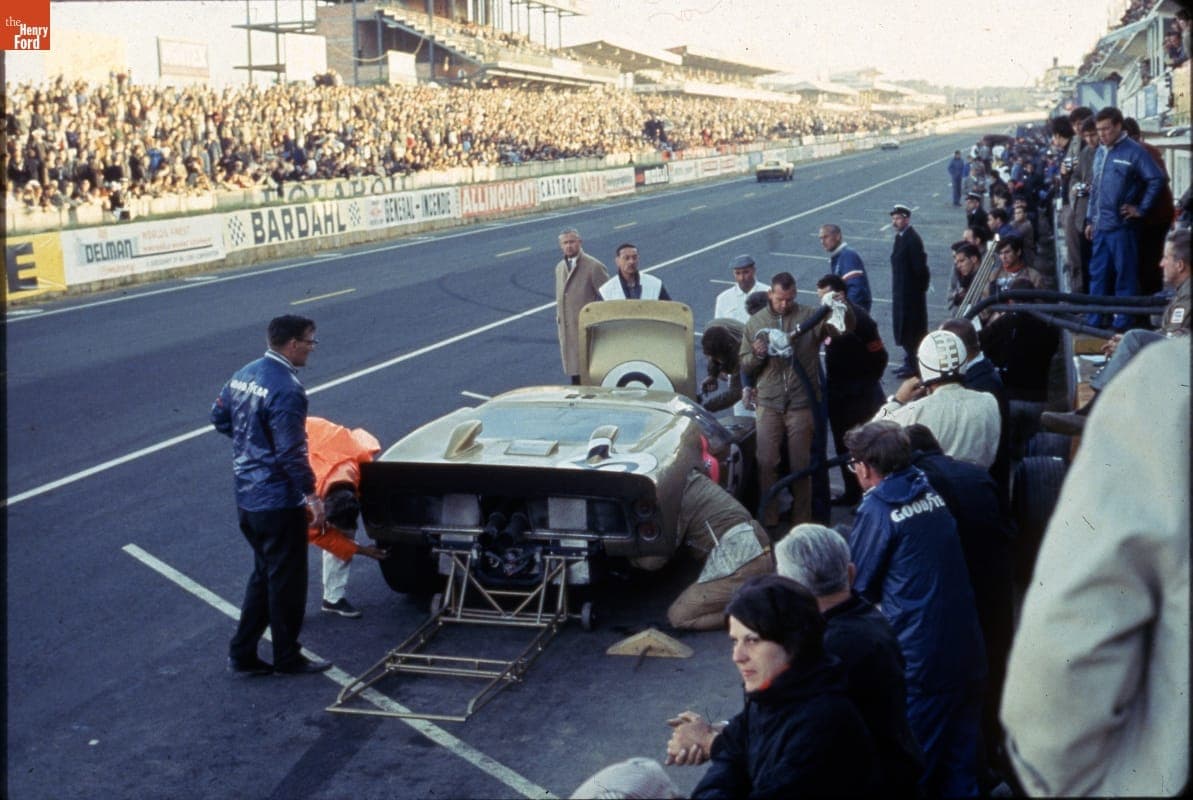 Ford GT40 Mark II Driven by Ronnie Bucknum and Dick Hutcherson at the 24 Heures du Mans (24 Hours of Le Mans) Race, June 1966