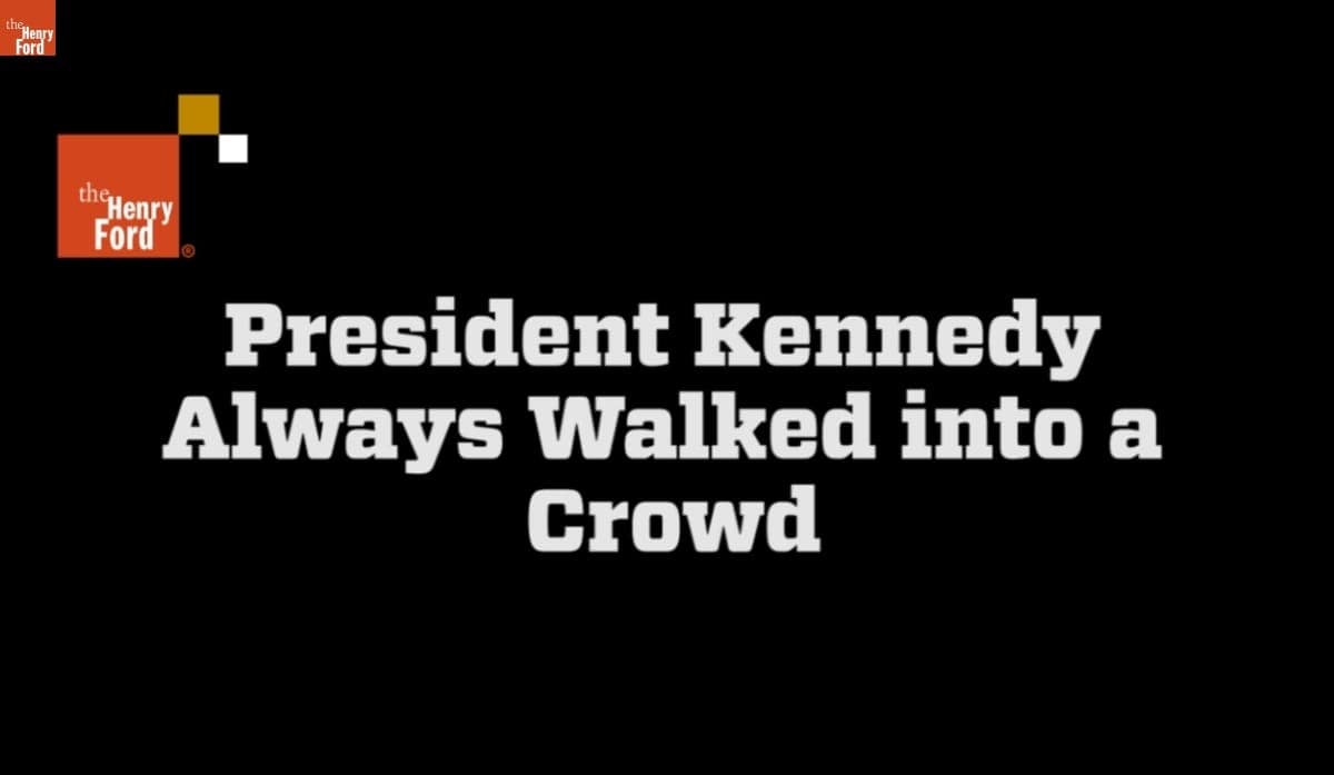 "President Kennedy Always Walked into a Crowd" Clip from Interview with Clint Hill, 2013