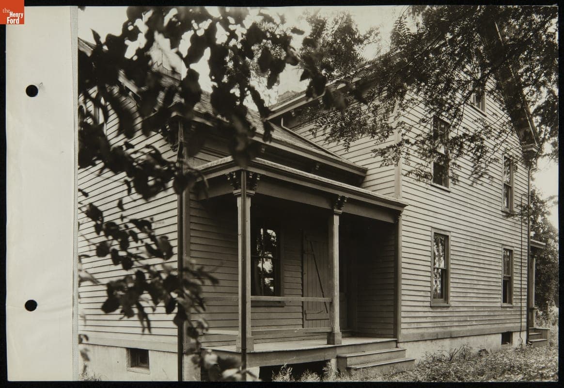 Exterior of the Sarah Jordan Boarding House at its Original Site, Menlo Park, New Jersey, 1928
